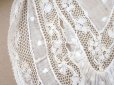画像13: 1900年頃 アンティーク ドール&ベビー用 袖付きケープ ドット刺繍のコットンファブリック＆レース 裏地付き