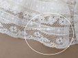 画像9: 1900年頃 アンティーク ドール&ベビー用 袖付きケープ ドット刺繍のコットンファブリック＆レース 裏地付き