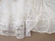 画像8: 1900年頃 アンティーク ドール&ベビー用 袖付きケープ ドット刺繍のコットンファブリック＆レース 裏地付き