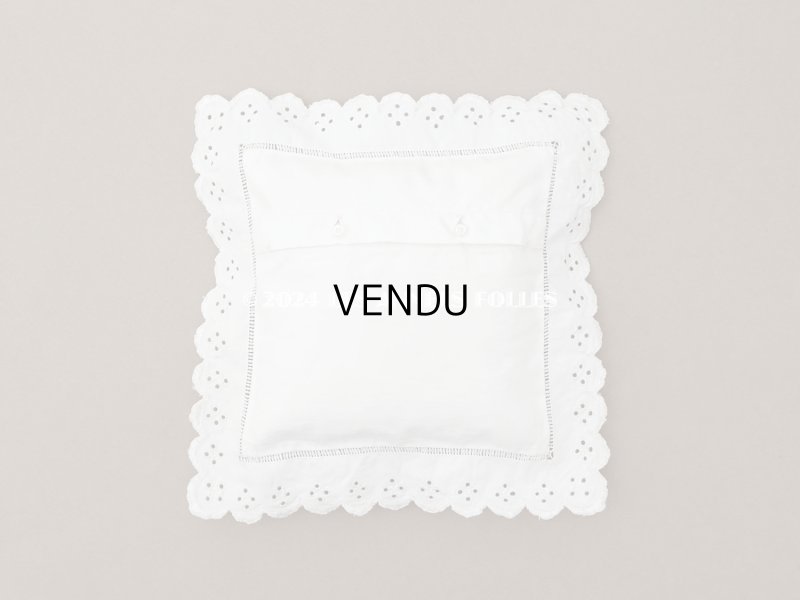 画像4: 1900年頃 アンティーク ドール用 手縫い&手刺繍のクッション 