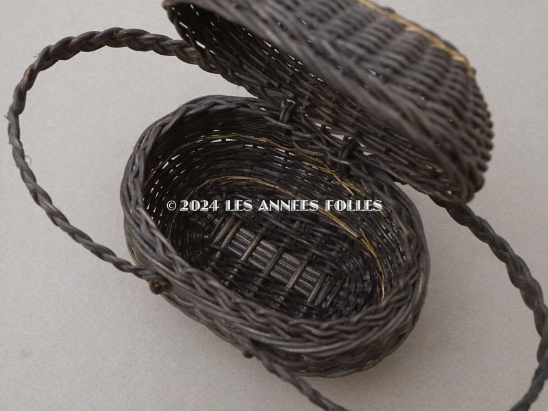 画像10: 19世紀 アンティーク ドール用 パニエ 墨黒