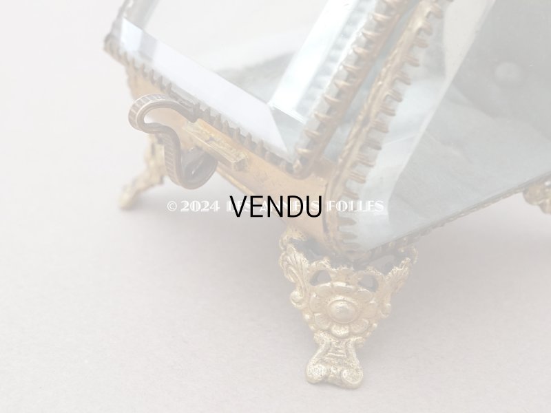 画像7: アンティーク 懐中時計 & ジュエリーボックス スモーキーブルーグリーンのシルク製クッション