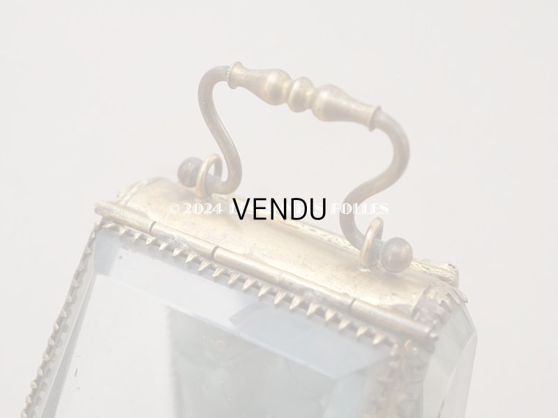 画像6: アンティーク 懐中時計 & ジュエリーボックス スモーキーブルーグリーンのシルク製クッション