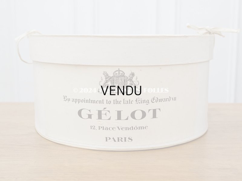 画像3: アンティーク ハットボックス - GELOT -