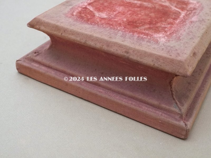 画像7: 1900年頃 アンティーク ベルベットの台座 ピンク