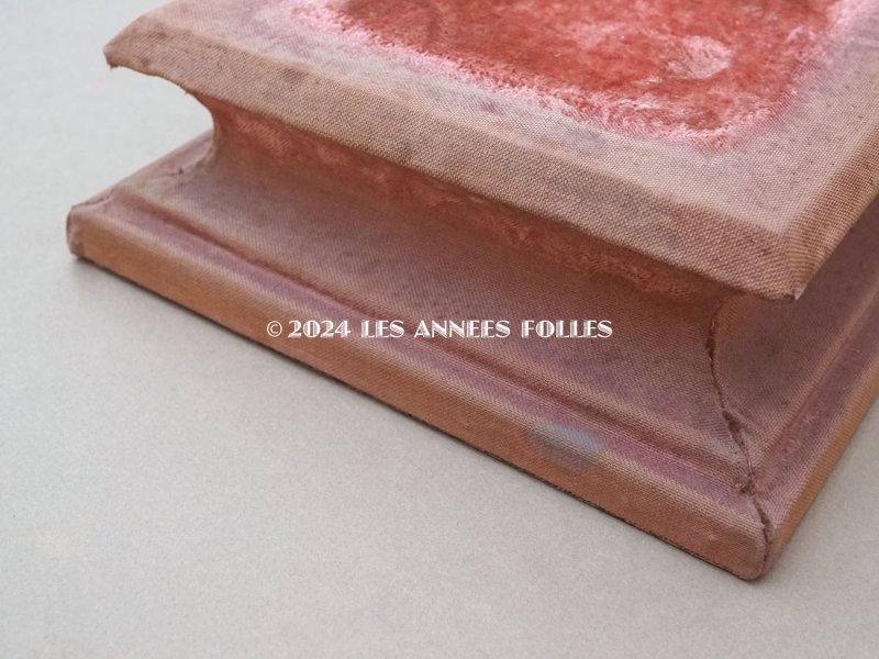 画像6: 1900年頃 アンティーク ベルベットの台座 ピンク