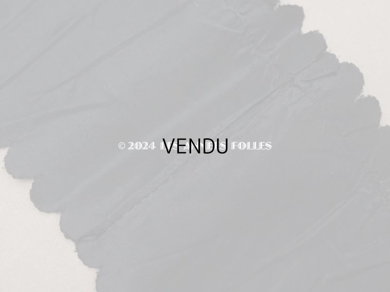 画像6: 1900年頃 アンティーク シルク製 リボン 黒 4.75m 幅11.8cm ドレスの裾