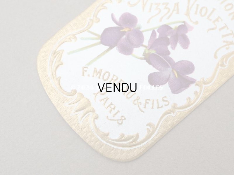 画像4: アンティーク パフュームラベル EMULSION NIZZA VIOLETTA - F.MOREAU & FILS PARIS -