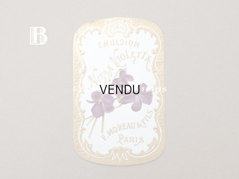 画像6: アンティーク パフュームラベル EMULSION NIZZA VIOLETTA - F.MOREAU & FILS PARIS -