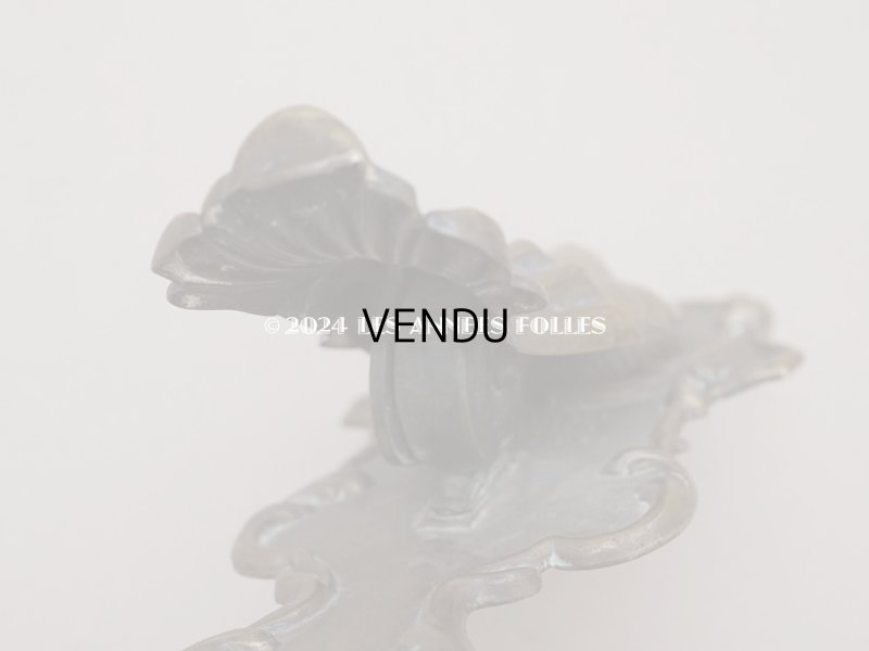 画像8: アンティーク ブロンズ製 ハンドモチーフの大きなクリップ 