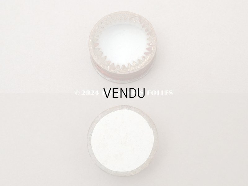 画像2: 19世紀末 アンティーク 星柄 ガラスの蓋の小さな紙箱 