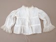 画像15: アンティーク ドール＆ベビー用 花刺繍のブラウス ホワイトワーク&レース