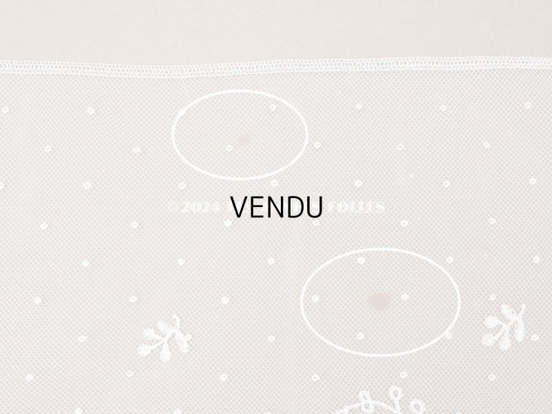 画像10: 19世紀末 アンティーク 幅広34cm アプリカシオン・アングルテール 3.05m 草花のブーケ＆ガーランド オフホワイト ボビンレース