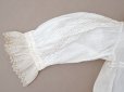 画像12: アンティーク ドール＆ベビー用 花刺繍のブラウス ホワイトワーク&レース
