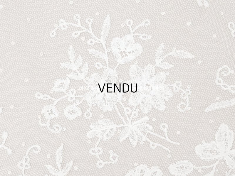 画像4: 19世紀末 アンティーク 幅広34cm アプリカシオン・アングルテール 3.05m 草花のブーケ＆ガーランド オフホワイト ボビンレース