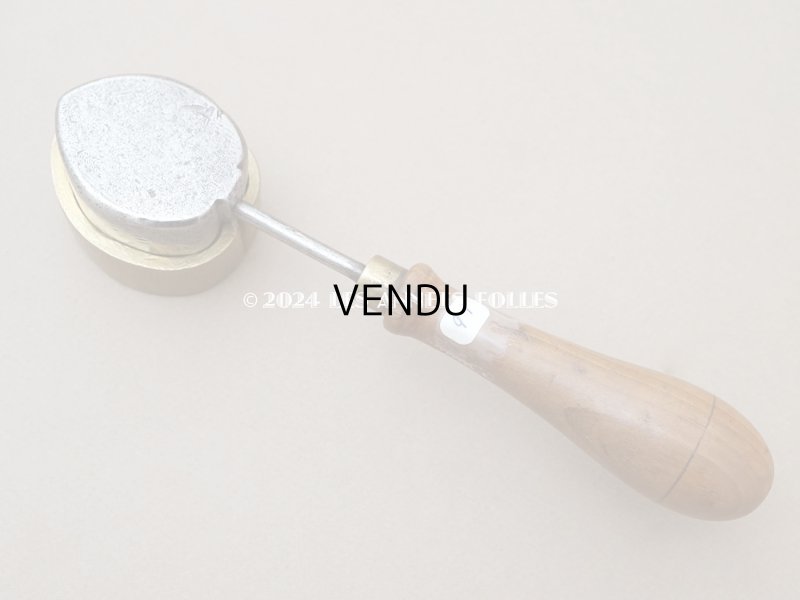 画像5: 19世紀末 アンティーク こて リーフ 型押し 