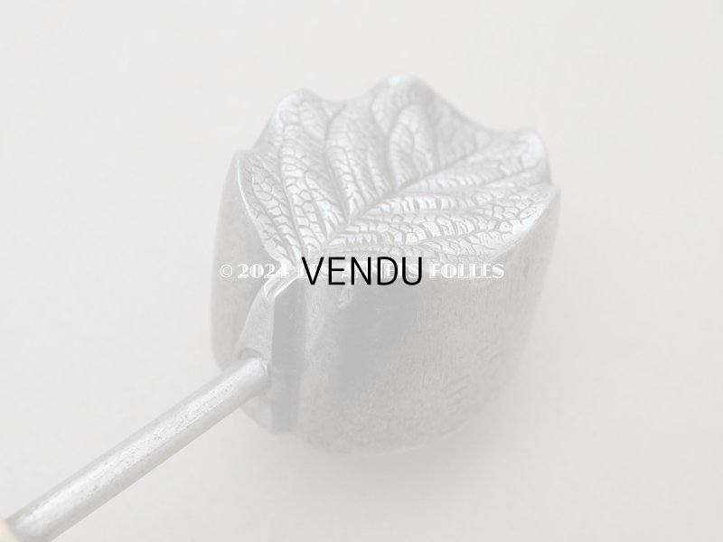 画像3: 19世紀末 アンティーク こて リーフ 型押し 