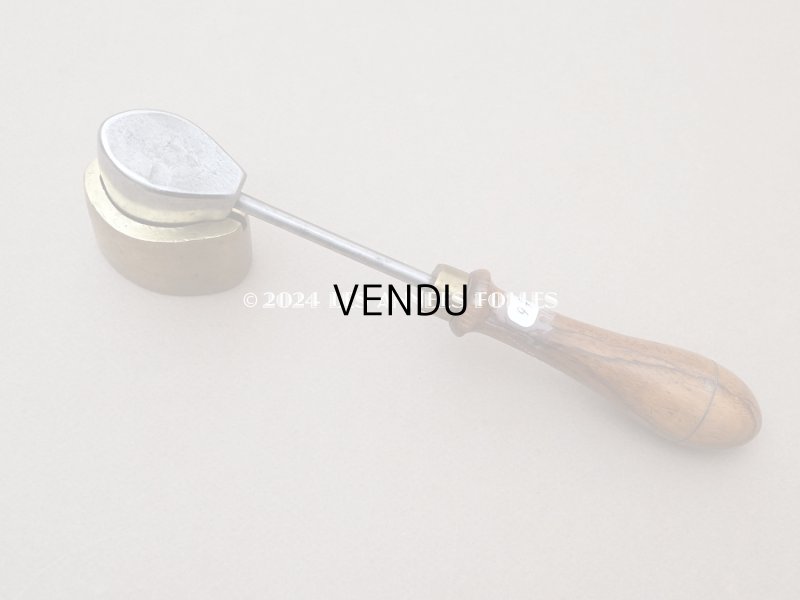 画像5: 19世紀末 アンティーク こて リーフ 型押し 