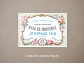 アンティーク 薔薇のパフュームラベル ROSE DE PROVENCE - JN.GIRAUD FILS -