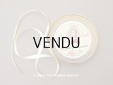 アンティーク サテンリボン レモン色  ポンパドール婦人 7.2m MARQUISE DE POMPADOUR - H.V. -