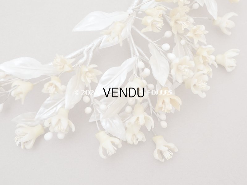 画像3: アンティーク ワックスフラワーのティアラ  結婚式 ウェディング オレンジブロッサム