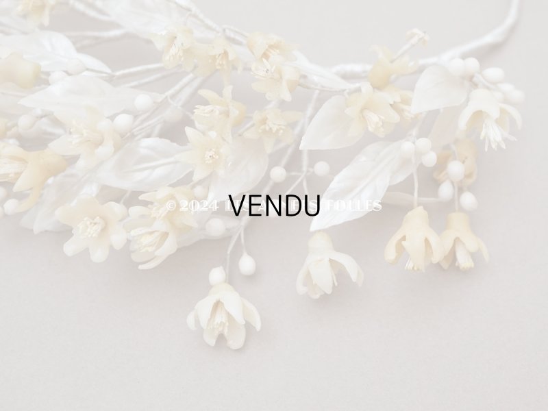 画像5: アンティーク ワックスフラワーのティアラ  結婚式 ウェディング オレンジブロッサム