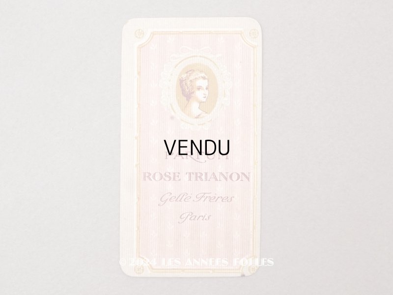 画像1: アンティーク パフュームカード ROSE TRIANON - GELLE FRERES PARIS -