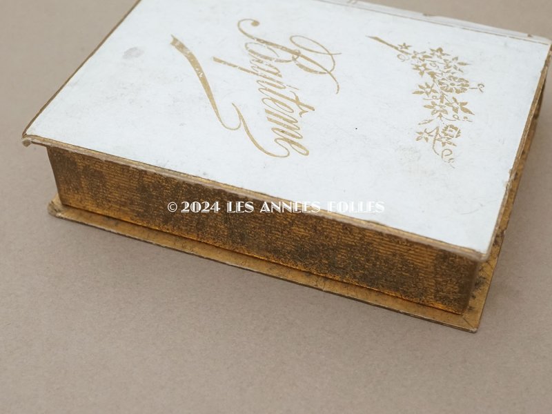 画像6: アンティーク ミサ典書 本型 ドラジェボックス お菓子箱 