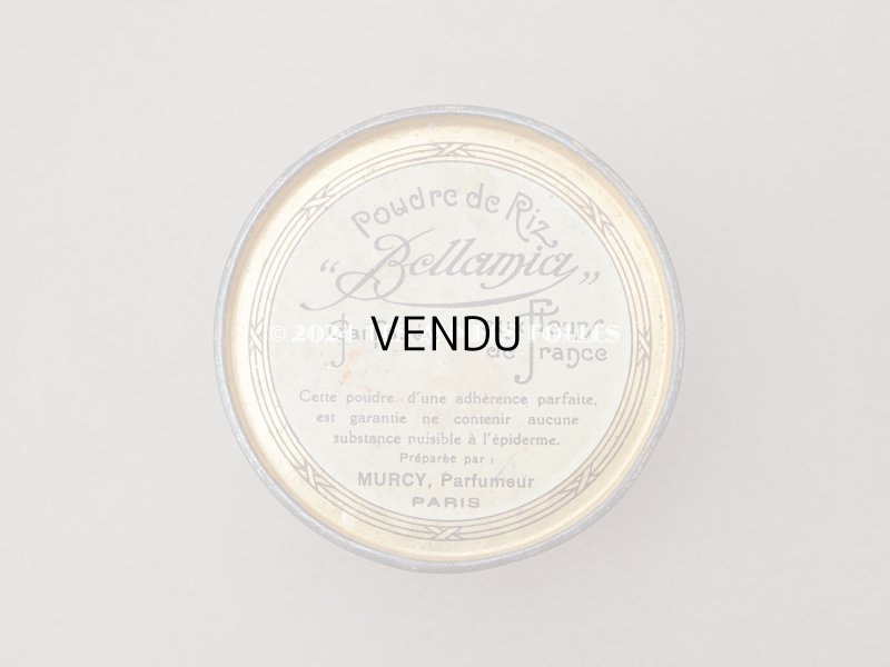 画像3: アンティーク マリー・アントワネットのパウダーボックス POUDRE DE RIZ BELLAMIA PARFUMEE AUX FLEURS DE FRANCE  - MURCY PARIS -