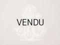 アンティーク  大きなレースモチーフ イニシャル モノグラム [MJ] 