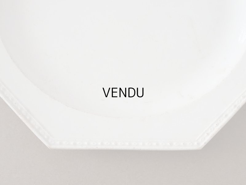 画像4: 1806~1834年 アンティーク オクトゴナル プレート CREIL クレイユ窯