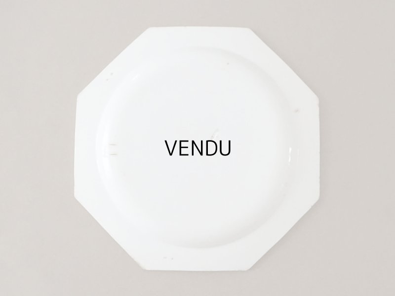 画像6: 1806~1834年 アンティーク オクトゴナル プレート CREIL クレイユ窯