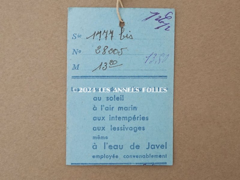 画像7: 未使用 アンティーク 小さな薔薇模様 薄手のコットンファブリック パウダーブルーグリーン 77cm幅