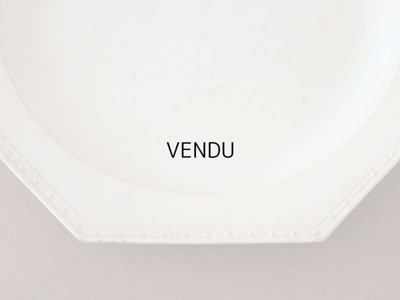 画像5: 1806~1834年 アンティーク オクトゴナル プレート CREIL クレイユ窯