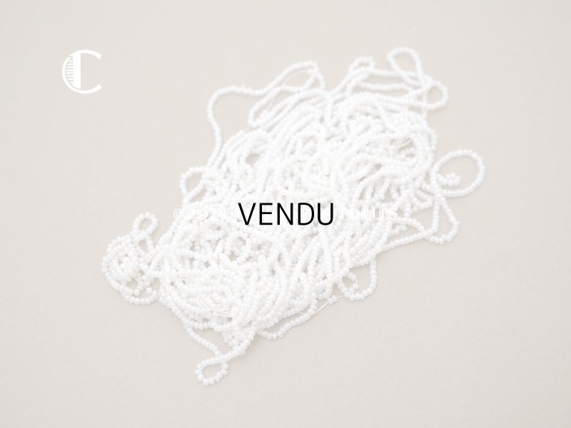 画像9: アンティーク 極小 パールホワイトのシードビーズ ガラスビーズ 