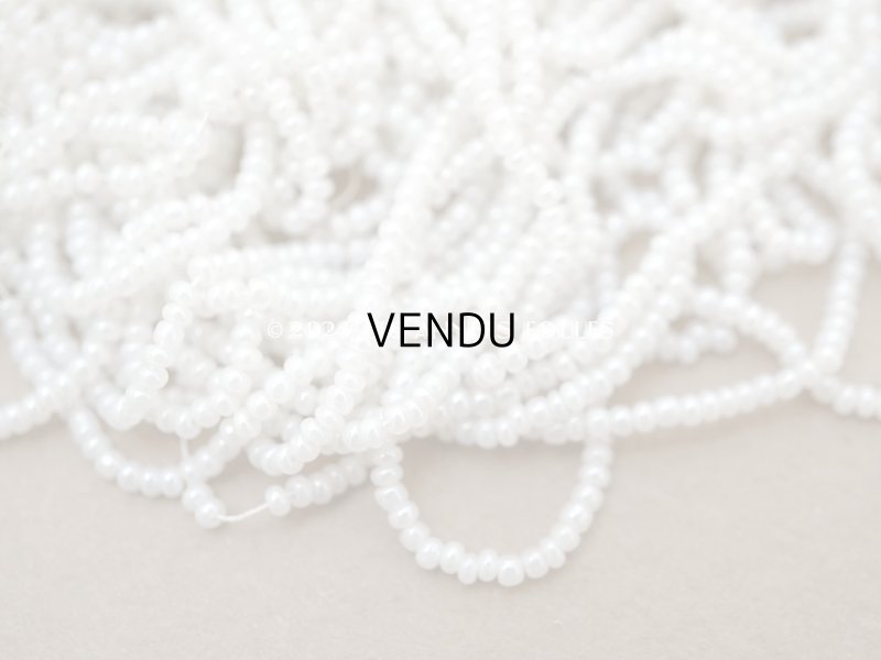 画像11: アンティーク 極小 パールホワイトのシードビーズ ガラスビーズ 