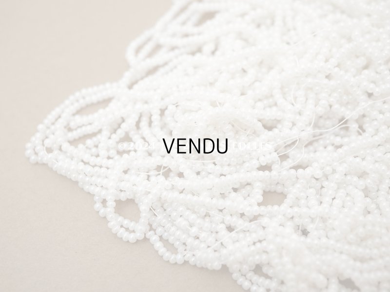 画像7: アンティーク 極小 パールホワイトのシードビーズ ガラスビーズ 