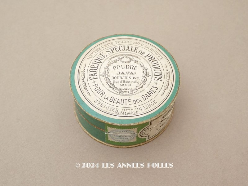 画像1: 1879年 アンティーク パウダーボックス POUDRE DE RIZ DE JAVA - A. BOURJOIS&CIE PARIS -