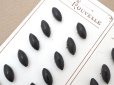 画像4: アンティーク ボタン 黒 ナベット型 36ピースのセット 12×5mm