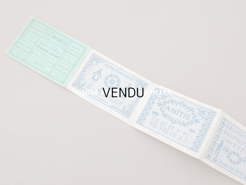 画像4: 1855年頃 アンティーク クロスステッチの図案帳 COLLECTION CHOISIE DES DESSINS D'OUVRAGES DE LA MAISON SAJOU N13 - MAISON SAJOU -