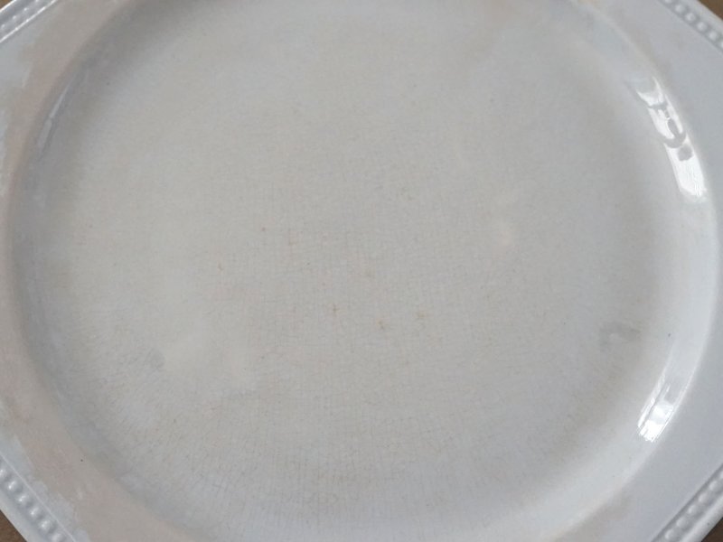 画像6: 19世紀 アンティーク パールブルーのオクトゴナル プレート クレイユモントロー - CREIL ET MONTEREAU -