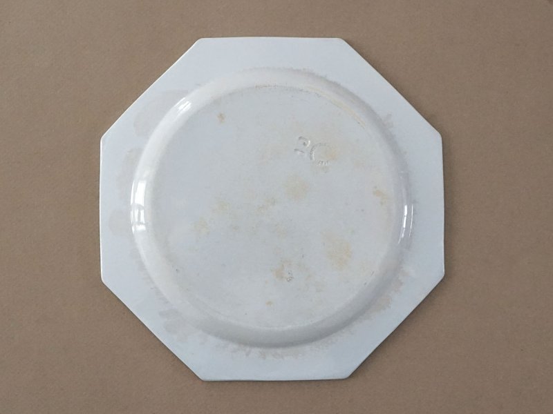 画像7: 19世紀 アンティーク パールブルーのオクトゴナル プレート クレイユモントロー - CREIL ET MONTEREAU -