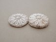 画像2: ＊蚤の市セット＊ アンティーク 石膏の花のオーナメント 2点セット (2)