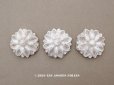 画像1: ＊蚤の市セット＊ アンティーク 石膏の花のオーナメント 3点セット (1)