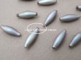 画像6: アンティーク サフィレット色 スフレビーズ  5×15mm 12ピースのセット 吹きガラス製ビーズ
