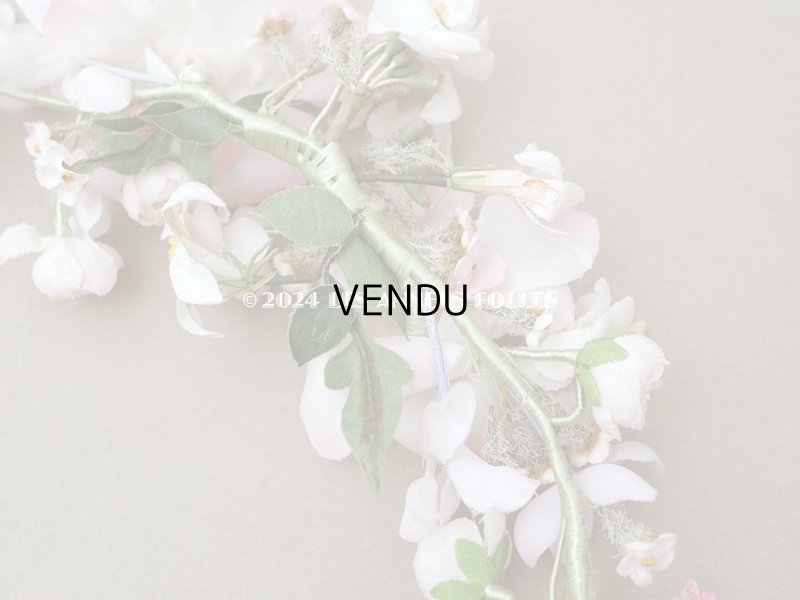 画像12: アンティーク 花冠 ヘッドドレス ウェディング 薔薇＆ピンクの勿忘草＆オレンジブロッサム