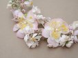 画像6: アンティーク 花冠 ヘッドドレス ウェディング 薔薇＆ピンクの勿忘草＆オレンジブロッサム