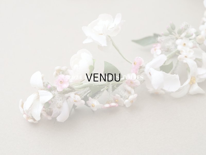 画像9: アンティーク 花冠 ヘッドドレス ウェディング 薔薇＆ピンクの勿忘草＆オレンジブロッサム