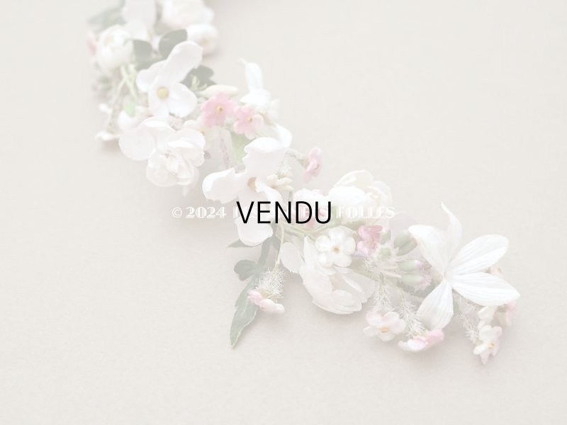 画像3: アンティーク 花冠 ヘッドドレス ウェディング 薔薇＆ピンクの勿忘草＆オレンジブロッサム