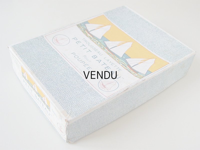 画像10: ＊蚤の市＊ アンティーク ジャンヌダルクのお菓子箱 & プチバトーのボックスのセット